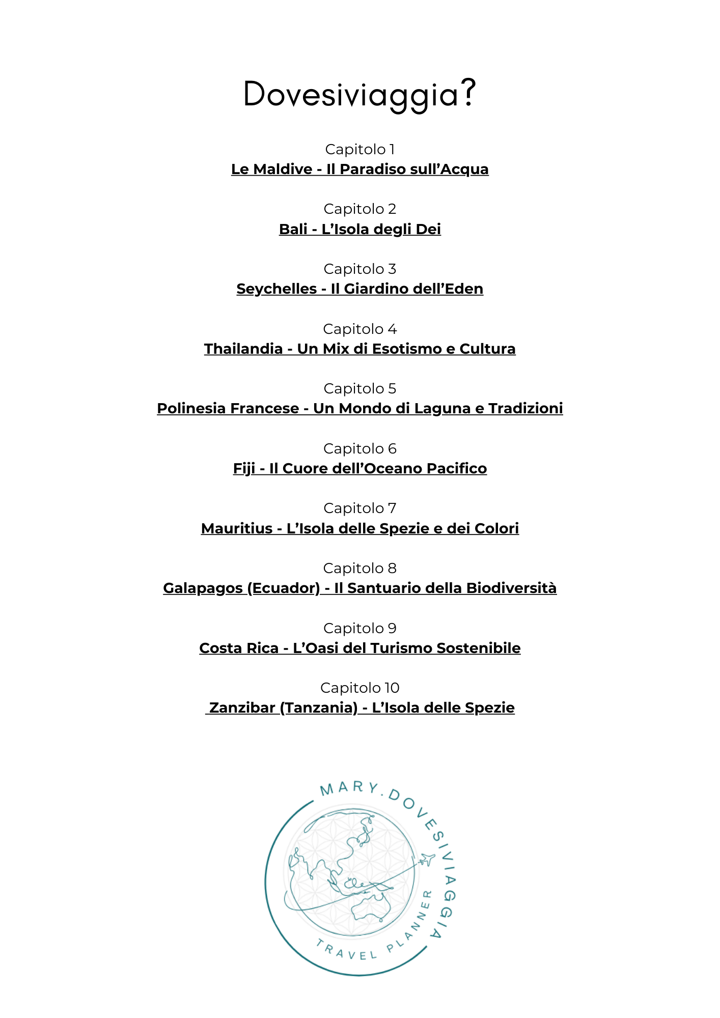 AVVENTURE DA SOGNO - LE METE ESOTICHE
